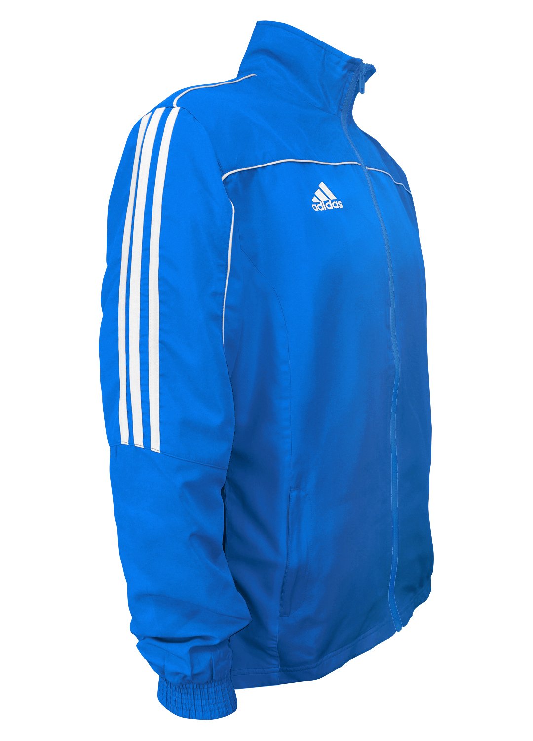 adidas Martial Arts 3-Stripes Light Tracksuit 100% Polyester Long Sleeve Jacket – Blue/White